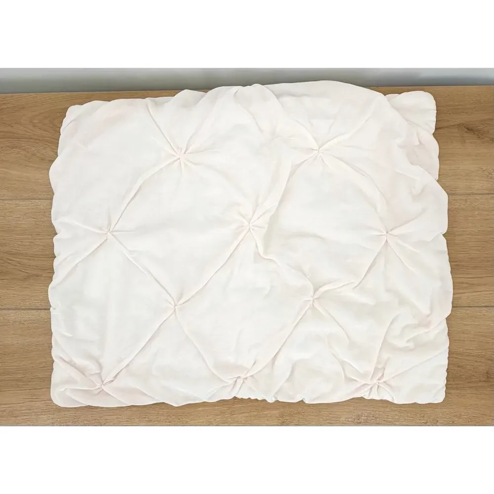 Pottery Barn Kids x Monique Lhuillier Velvet Pintuck Pillow Shams Blush Set of 2